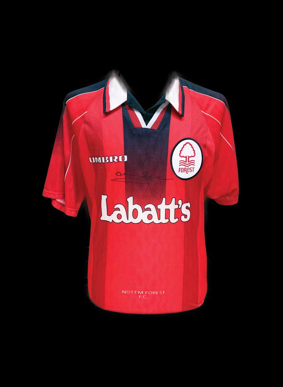 Stuart Pearce signed Nottingham Forest 1996/97 shirt - Unframed + PS0.00