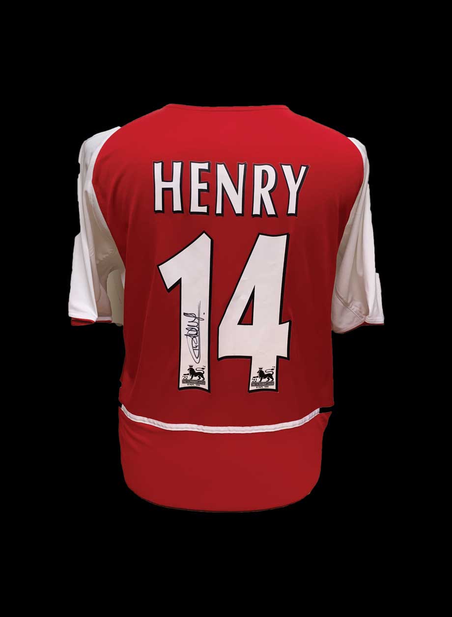 Thierry Henry Signed Arsenal 200204 Home Shirt All Star Signings