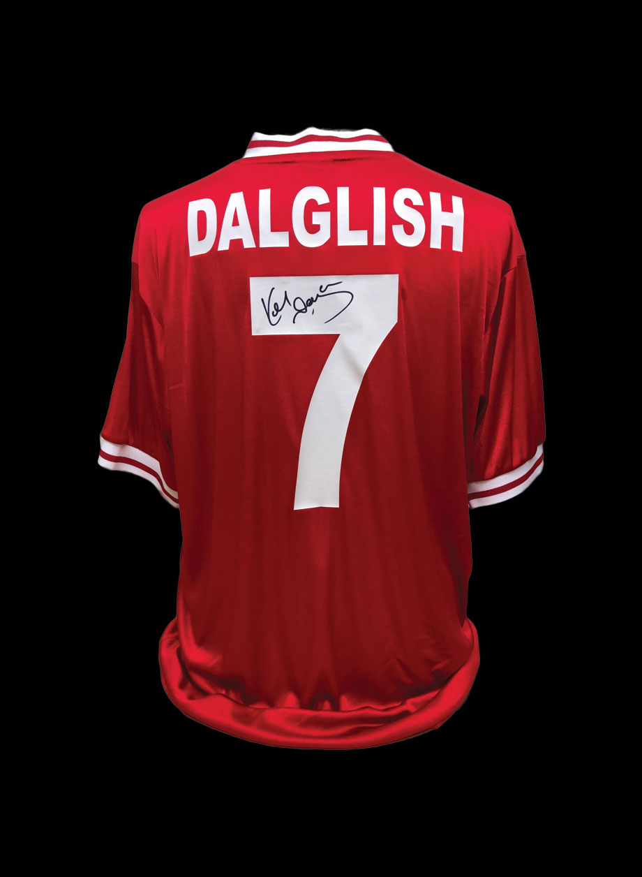 Kenny Dalglish Signed Liverpool 1982 shirt - Unframed + PS0.00