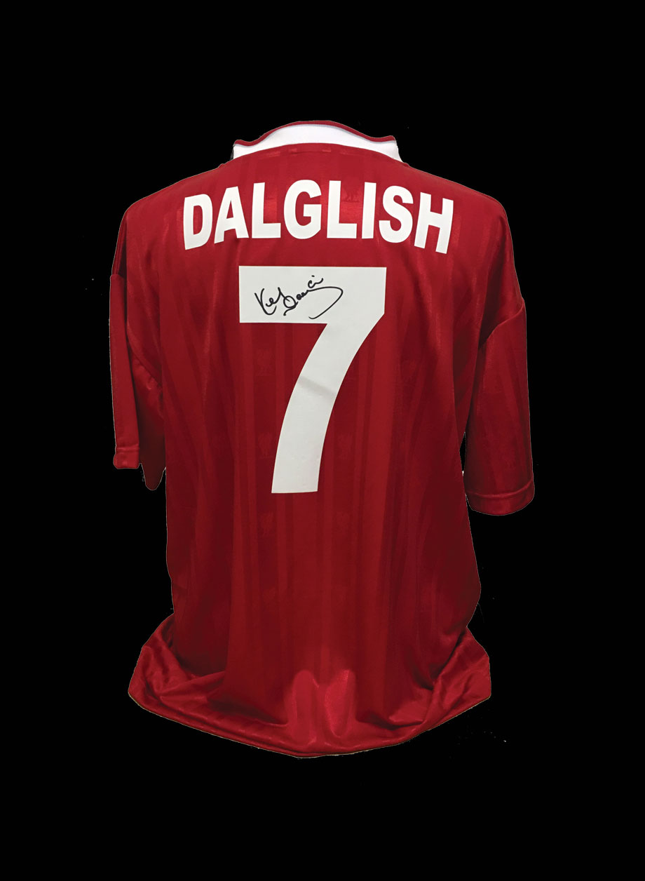 Kenny Dalglish Signed Liverpool 1987 shirt - Framed + PS95.00