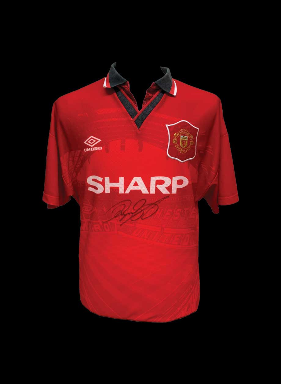 Ryan Giggs signed Manchester United 1996 shirt - Unframed + PS0.00