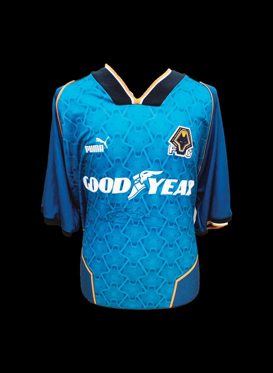 Steve Bull signed Wolves Shirt 1996/97 shirt - Unframed + PS0.00