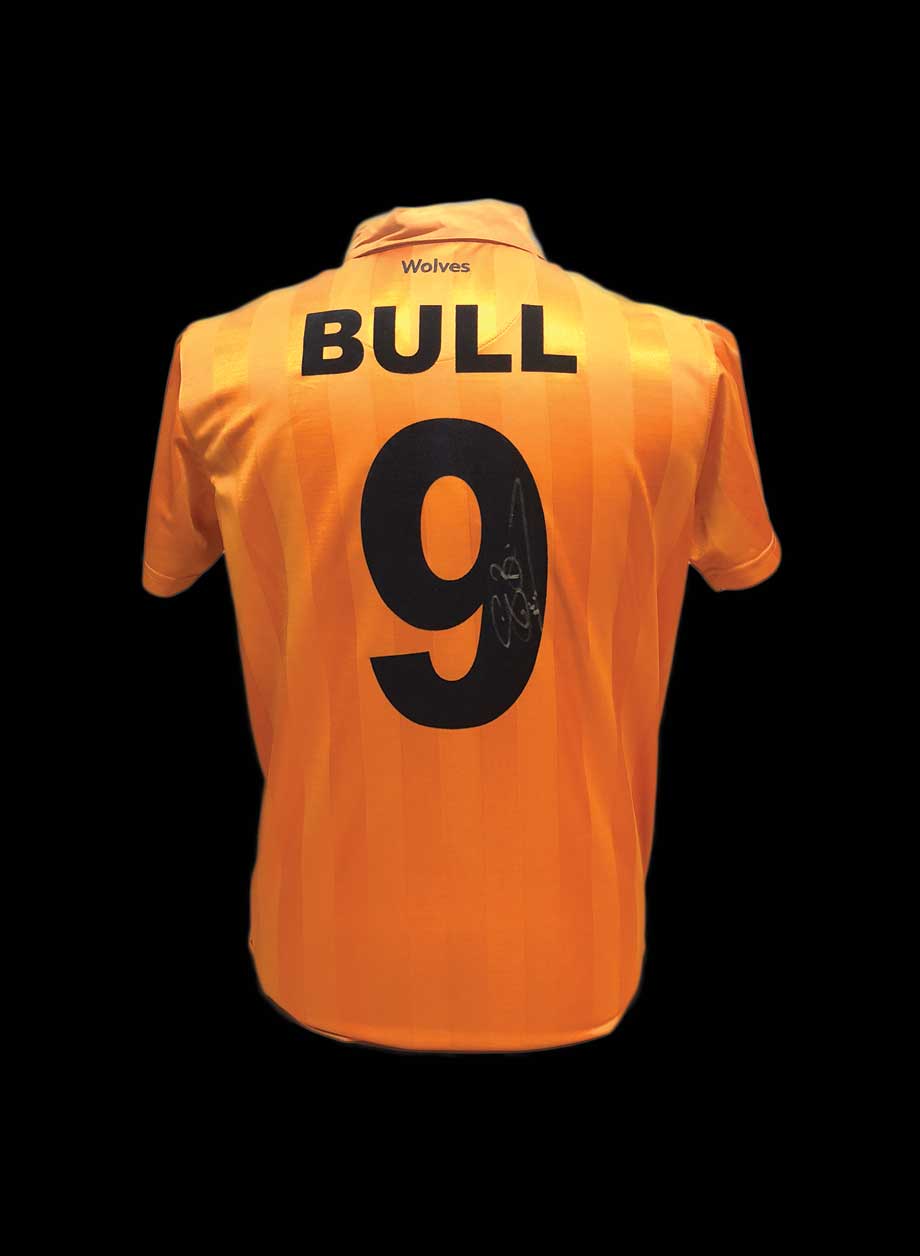 Steve Bull signed Wolves Shirt - Framed + PS95.00