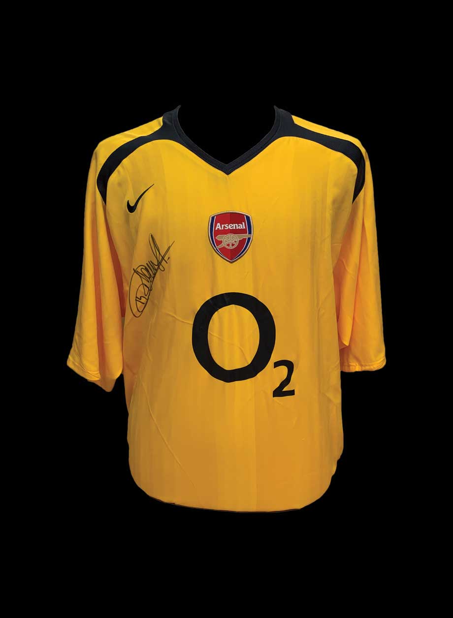 Thierry Henry signed Arsenal 2005/06 Away shirt - Framed + PS95.00