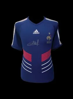 เสื้อพร้อมลายเซ็นของ Thierry Henry ประจำฝรั่งเศส 2009/10 - รูปภาพ 1
