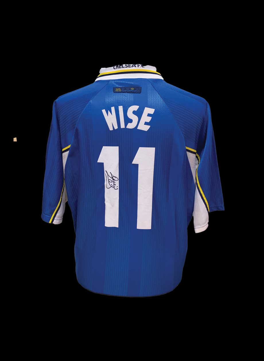 Dennis Wise signed Chelsea 1997/1999 shirt - Unframed + PS0.00