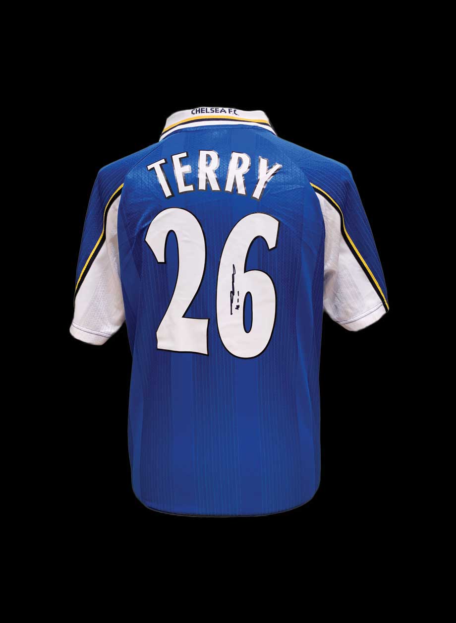 John Terry signed Chelsea 1998 shirt - Framed + PS95.00