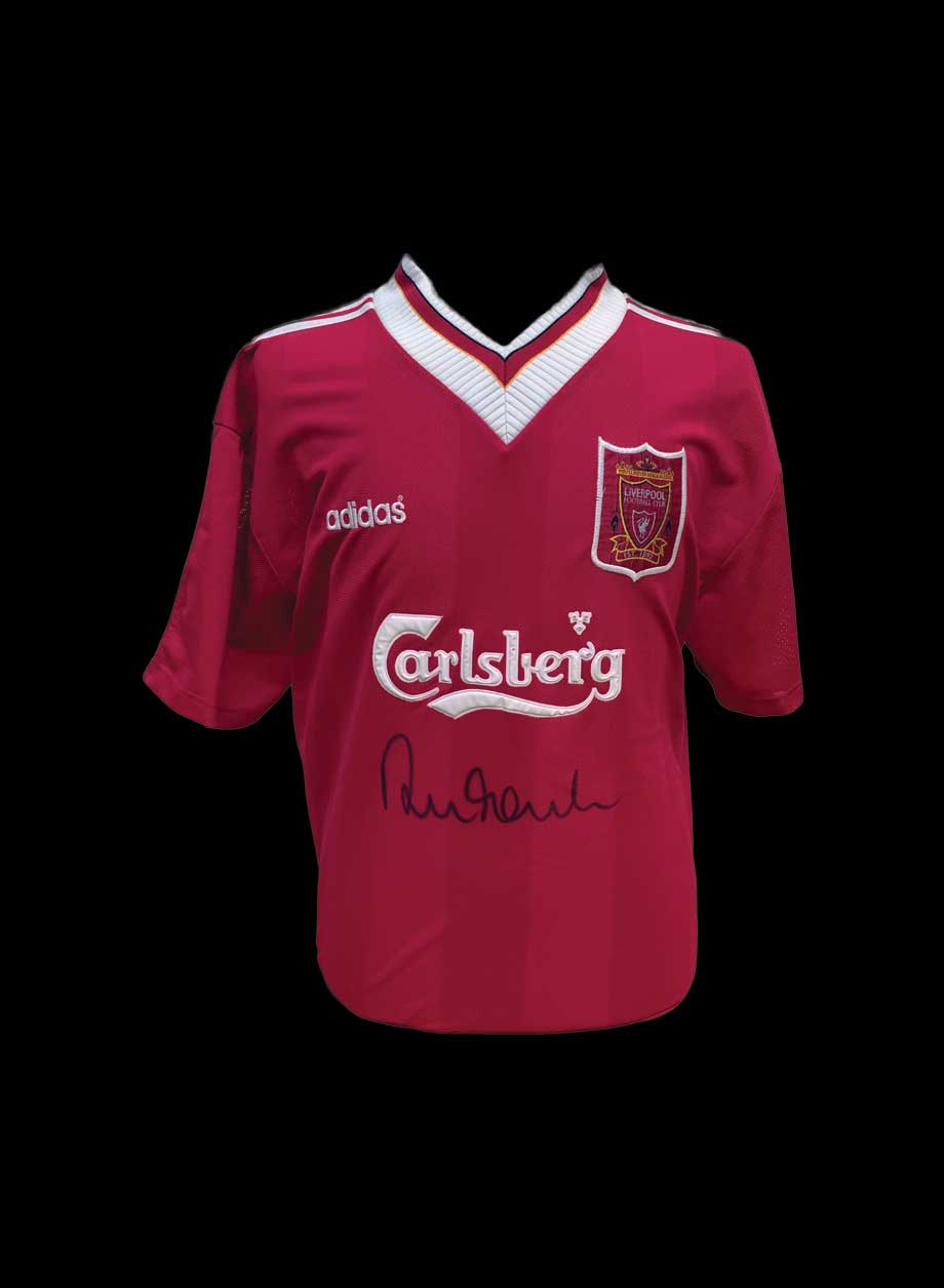 Robbie Fowler signed Liverpool 1995/1996 shirt - Unframed + PS0.00