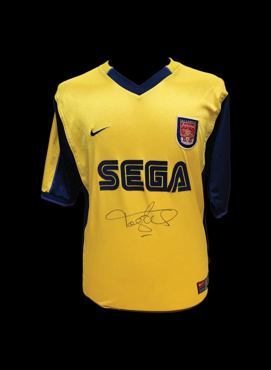 Tony Adams signed Arsenal 1999/2001 shirt - Unframed + PS0.00