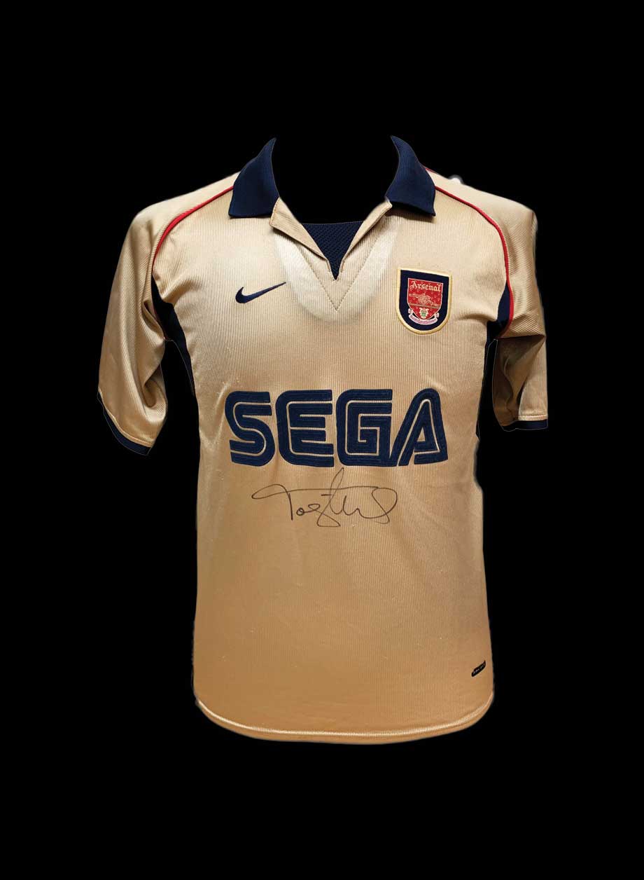Tony Adams signed Arsenal 2001/02 shirt - Unframed + PS0.00
