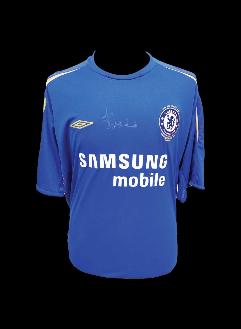 Gianfranco Zola signed Chelsea 2005/06 shirt - Framed + PS95.00