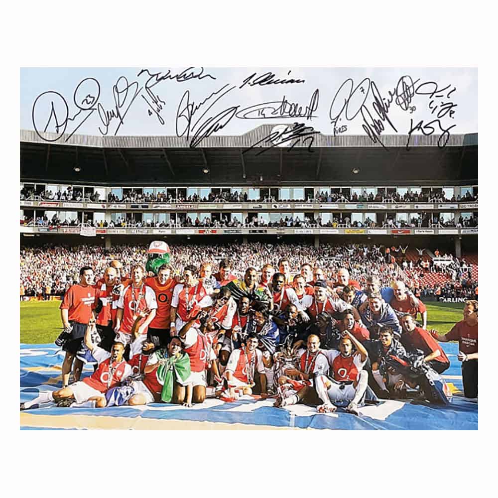 Arsenal Invincibles photo signed by 14-image-5042