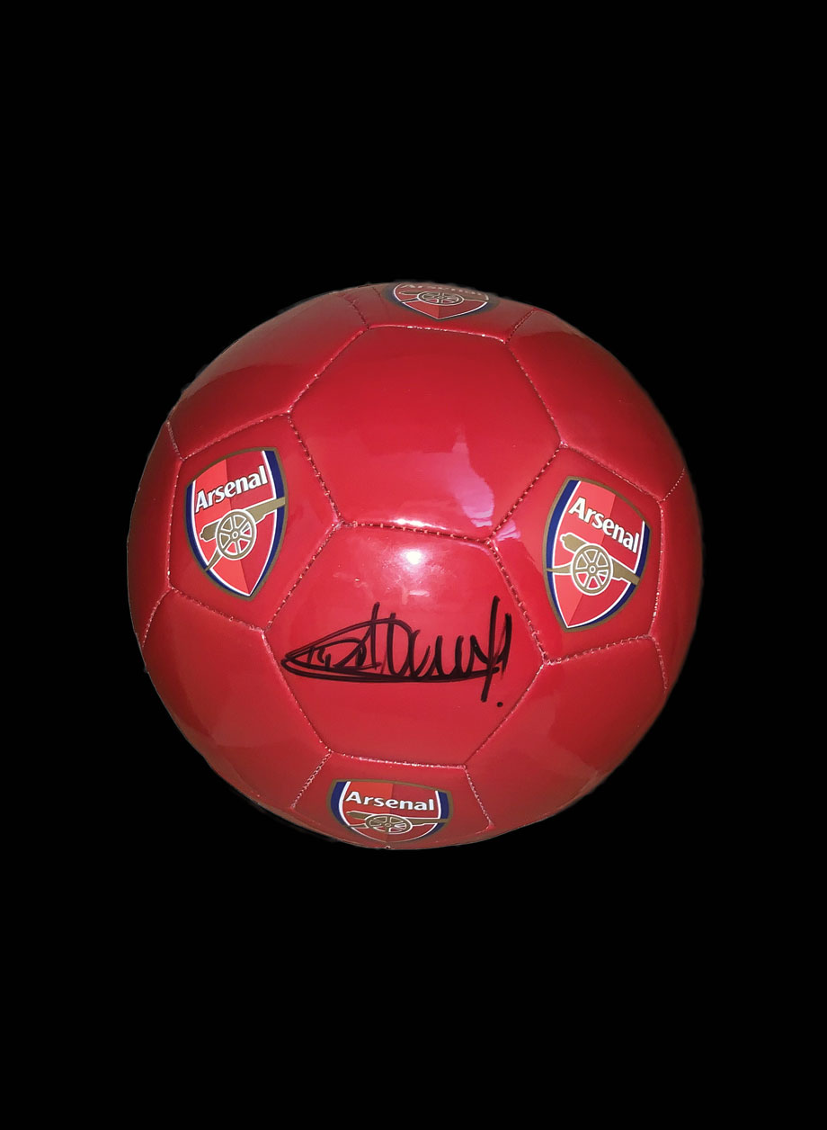 Thierry Henry signed Arsenal football - With Display Stand PS49.99