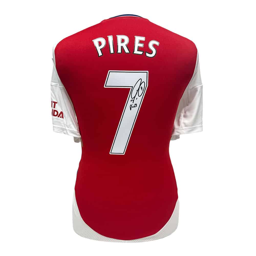 Robert Pires signed Arsenal shirt - All Star Signings