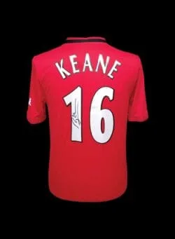 Roy Keane tillägnad och signerad Manchester United-tröja - Bild 1