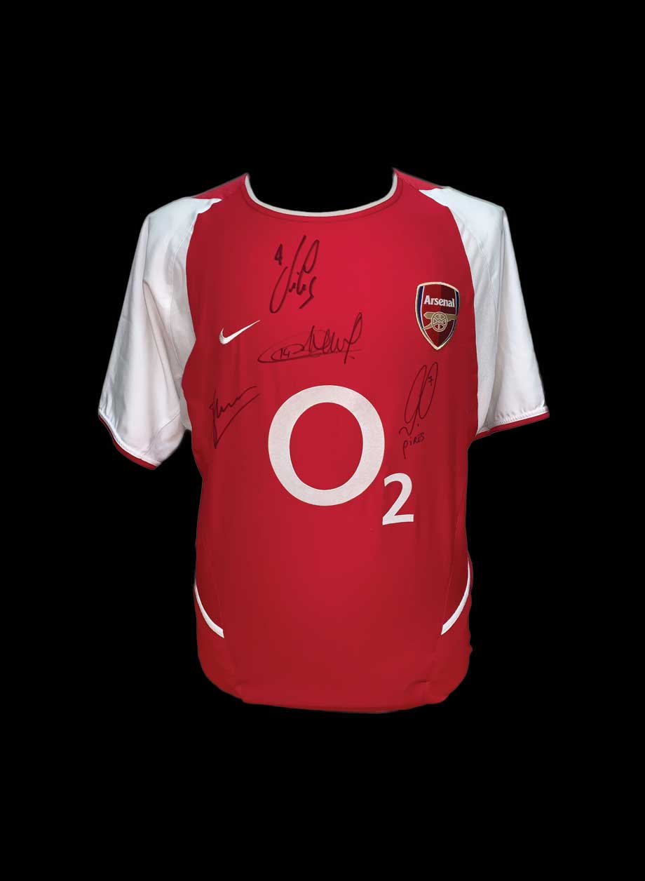 signed arsenal jersey
