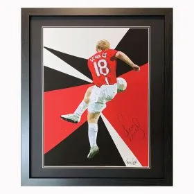 Paul Scholes đóng khung tác phẩm nghệ thuật Fanny Gogh phiên bản giới hạn khổ A3 có chữ ký - Hình ảnh 1