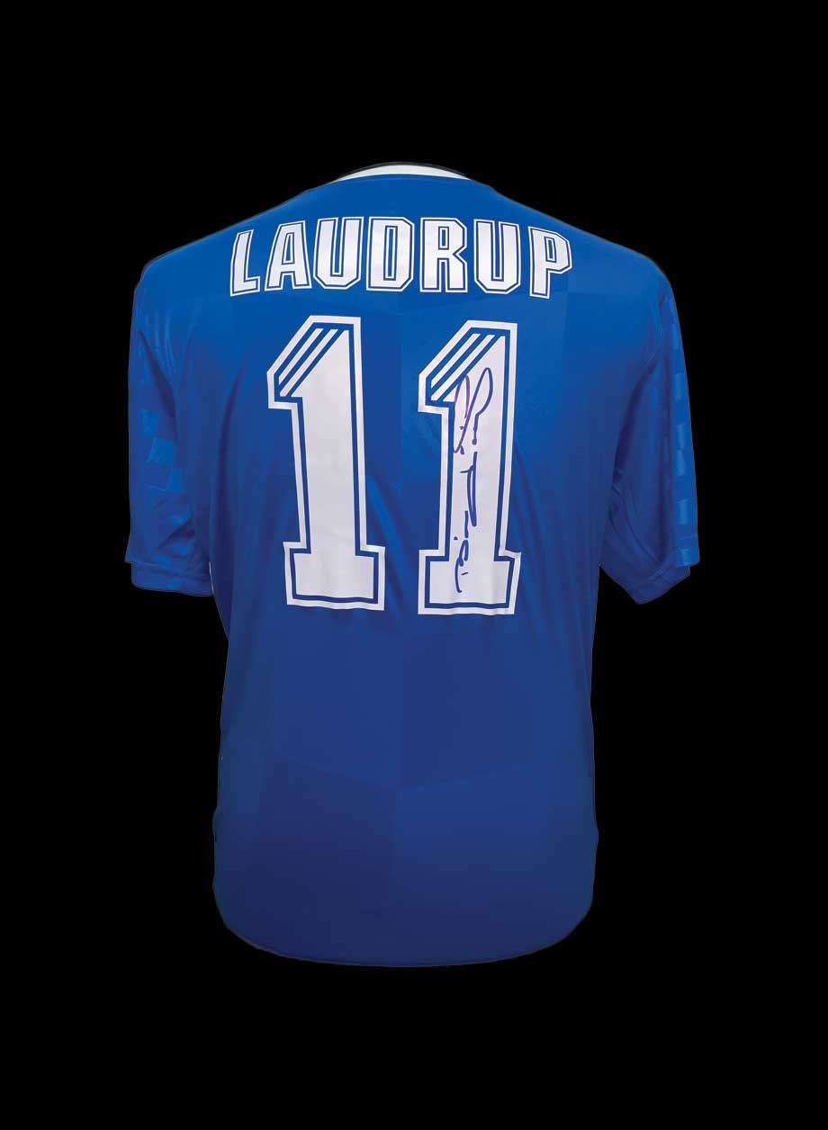 brian laudrup signed rangers shirt