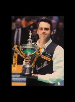 รูปถ่ายขนาด 16x12 นิ้วพร้อมลายเซ็นของ Ronnie O'Sullivan - รูปภาพที่ 1