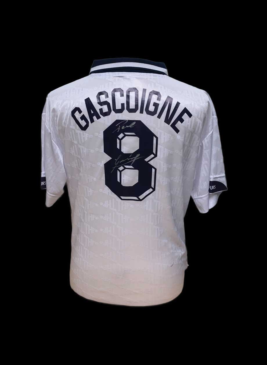 Paul Gazza Gascoigne Spurs signed Tottenham 1991 FA Cup Final shirt