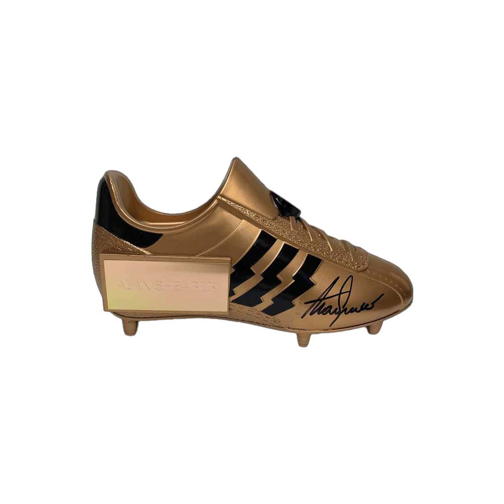 Alan Shearer signed gold football boot-image-6738