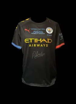Von Phil Foden signiertes Trikot aus dem Carabao-Cup-Finale von Manchester City – Bild 1