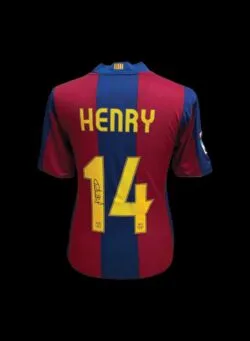 Von Thierry Henry signiertes Barcelona-Trikot 2007/08 – Bild 1