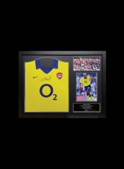 Thierry Henry zarámovaný dres Arsenalu Invincibles z sezóny 2003/04 s podpisem - Obrázek 1