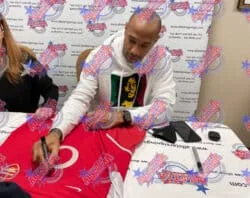 Thierry Henry innrammet signert 2003/04 Arsenal Invincibles-drakt - Bilde 2
