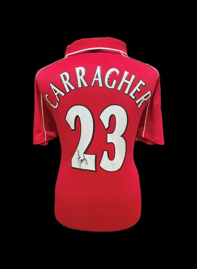 Jamie Carragher Signed Liverpool Shirt All Star Signings jamie-carragher-signed-liverpool-shirt-all-star-signings
