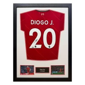 ディオゴ・ジョタ サイン入りリバプール 21/22 シャツ + COA & ベケット