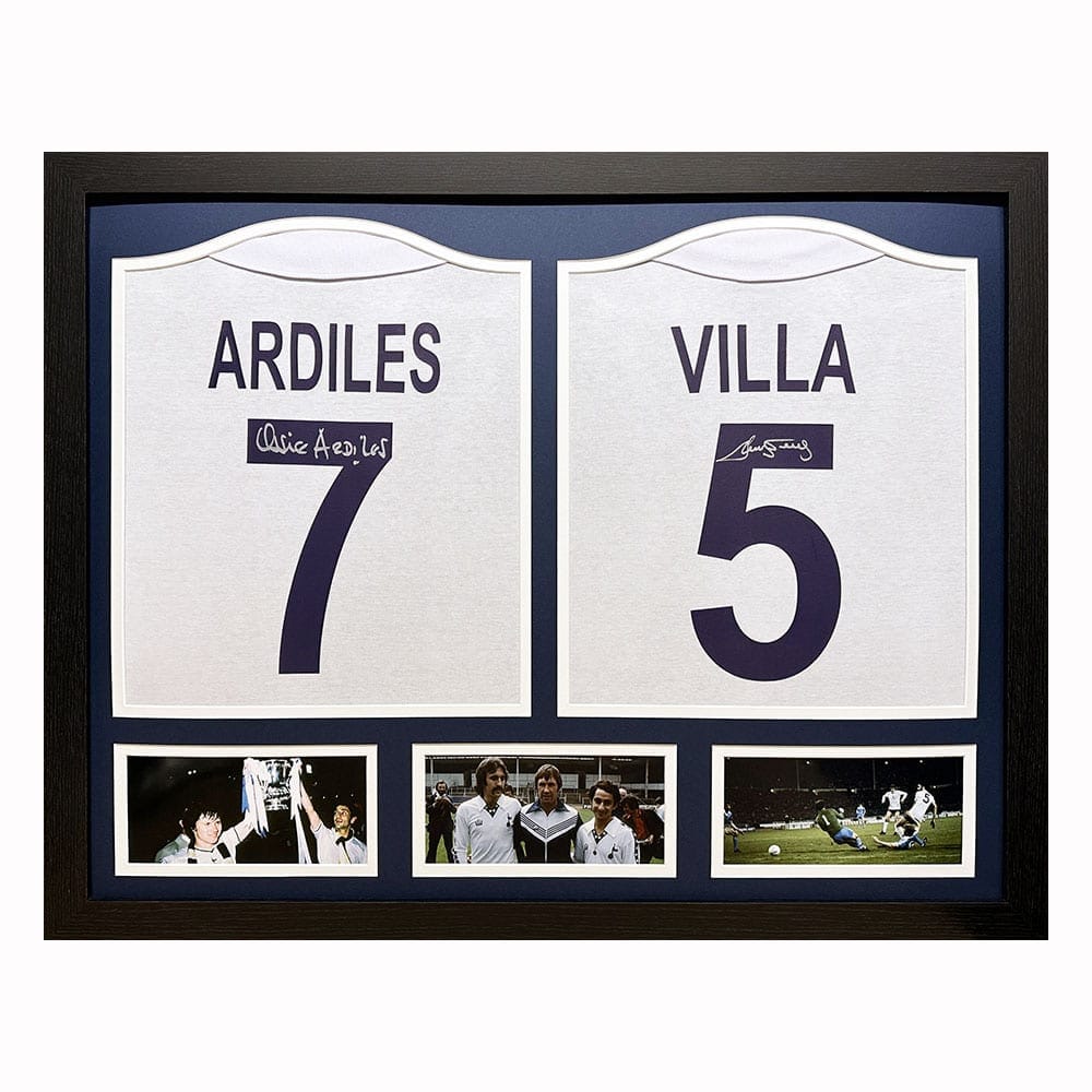Framed Ardiles & Villa double signed Tottenham Shirt display-image-10203