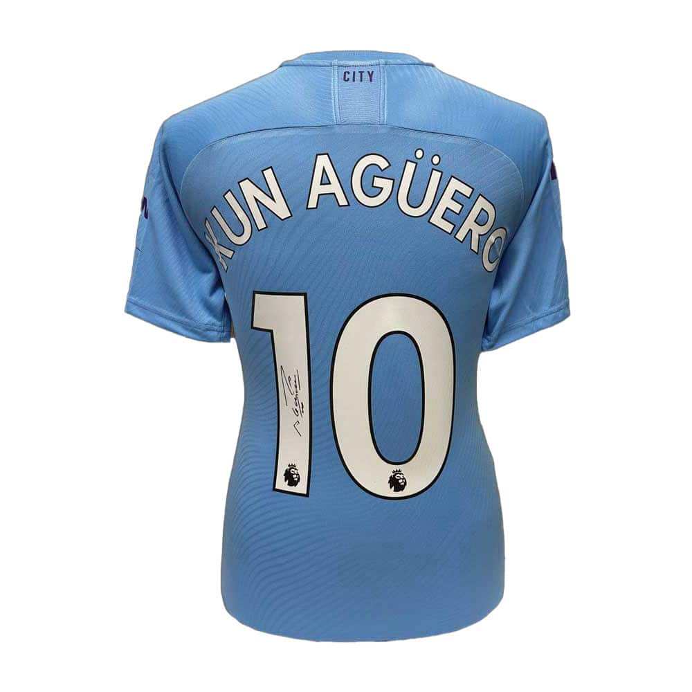 Sergio Aguero signed Manchester City shirt-image-10815