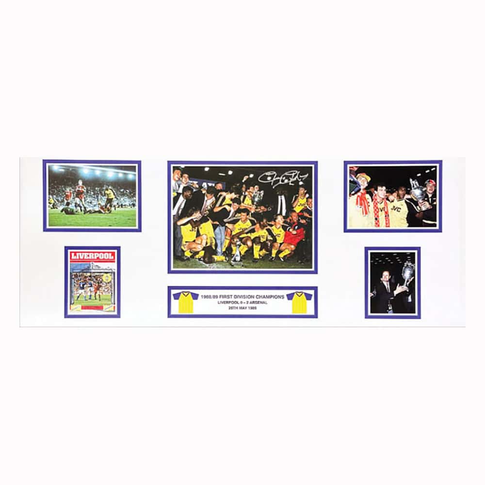 George Graham signed 1989 Arsenal Champions storyboard.-image-11029