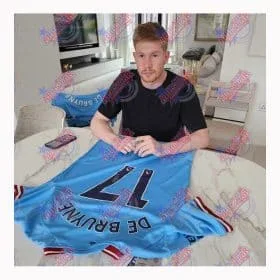 Kevin De Bruyne signeret Manchester City-trøje - Billede 2