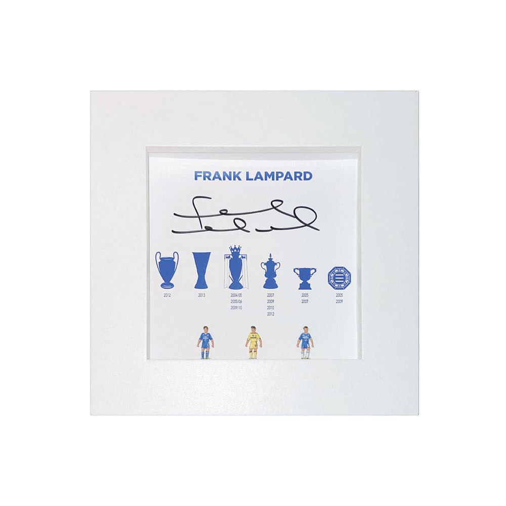 Frank Lampard signed hand painted Subbuteo style display-image-11384