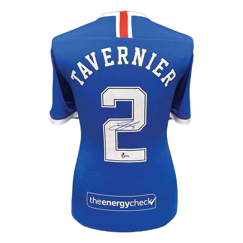 James Tavernier signed Rangers Champions 55 #2 shirt-image-11281