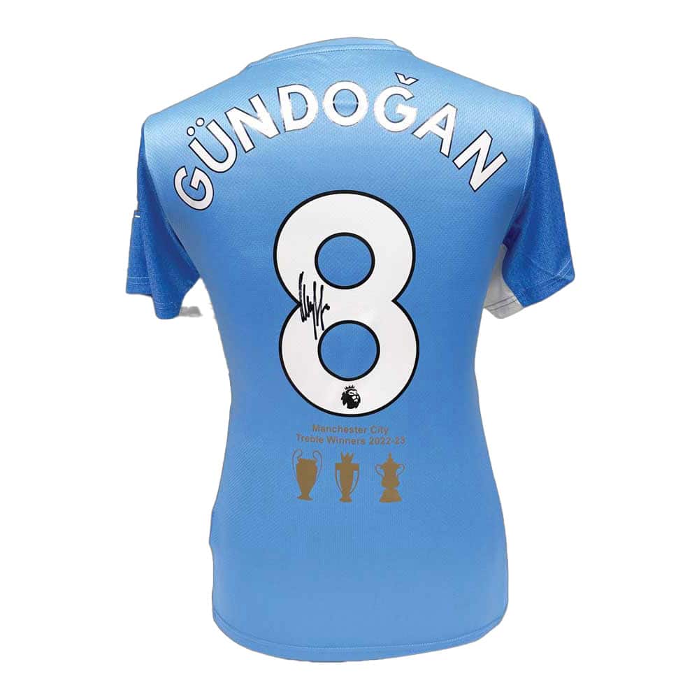 Ilkay Gundogan signed Manchester City shirt 2023 Treble-image-11716