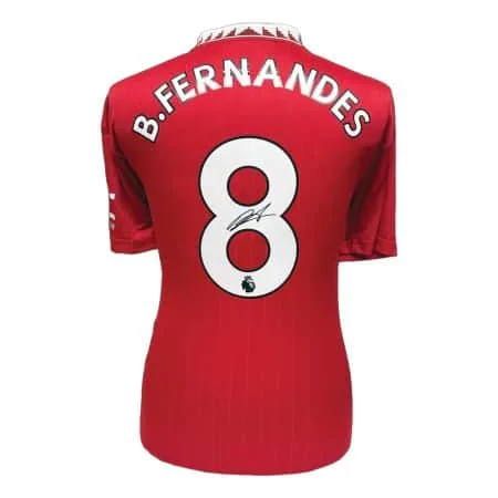Bruno Fernandes signed Manchester United 2022/23 Home Shirt - All