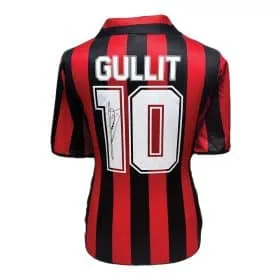 Ruud Gullit ha firmato la maglia retrò casalinga del Milan del 1988 - Immagine 1