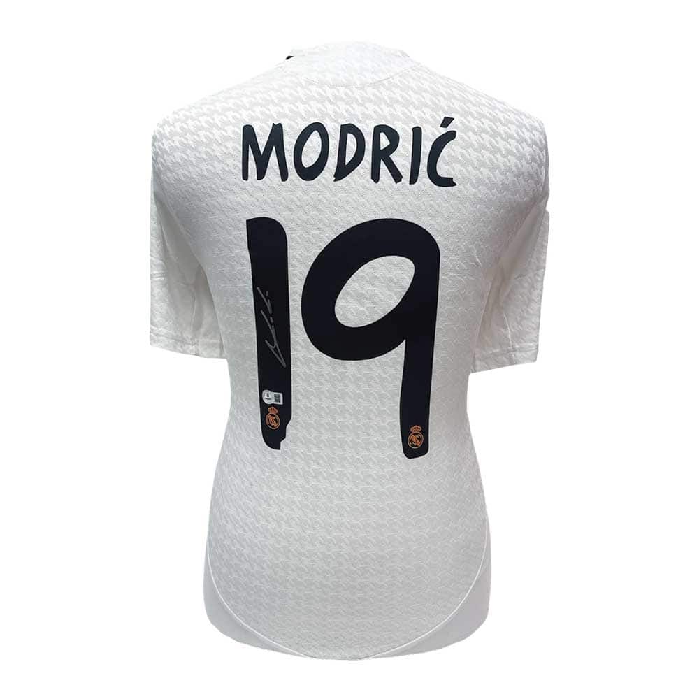 Modric Signed Real Madrid Shirt - Allstarsignings & Beckett