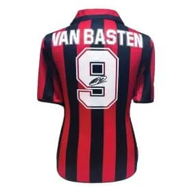 Marco Van Basten firmó la camiseta retro de local del AC Milan 1988 - Imagen 1