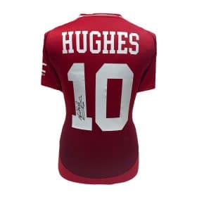 Mark Hughes signed Manchester United Home Shirt - Image 1