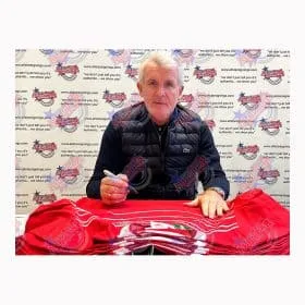 Mark Hughes signed Wales 1984 Home shirt - Image 3