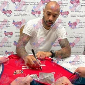 Nilagdaan ni Thierry Henry ang 1998 Arsenal Home Shirt - Larawan 2