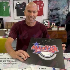 Framed Zinedine Zidane France signed Adidas football boot - Image 3