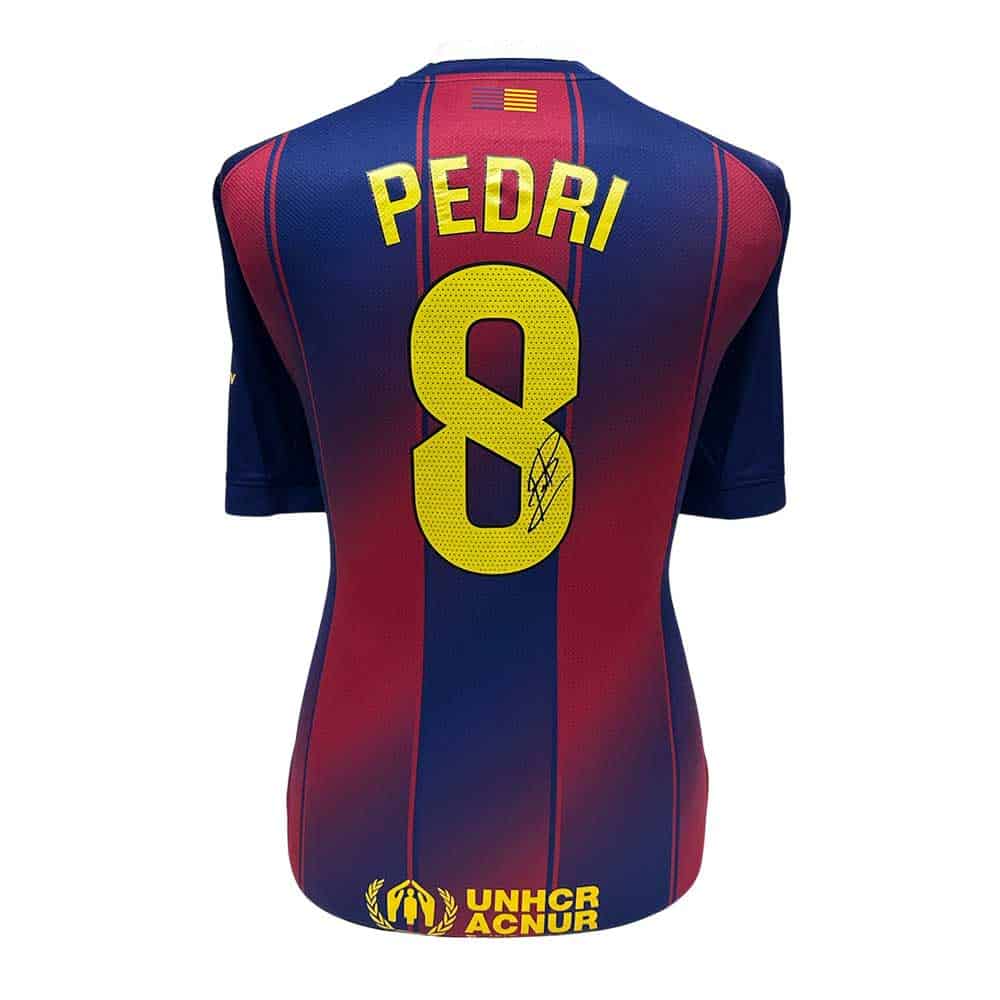 Pedri signed Barcelona home shirt-image-23420