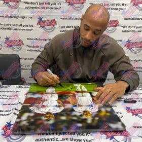 Foto Prancis yang ditandatangani bersama oleh Zinedine Zidane & Thierry Henry - Gambar 3